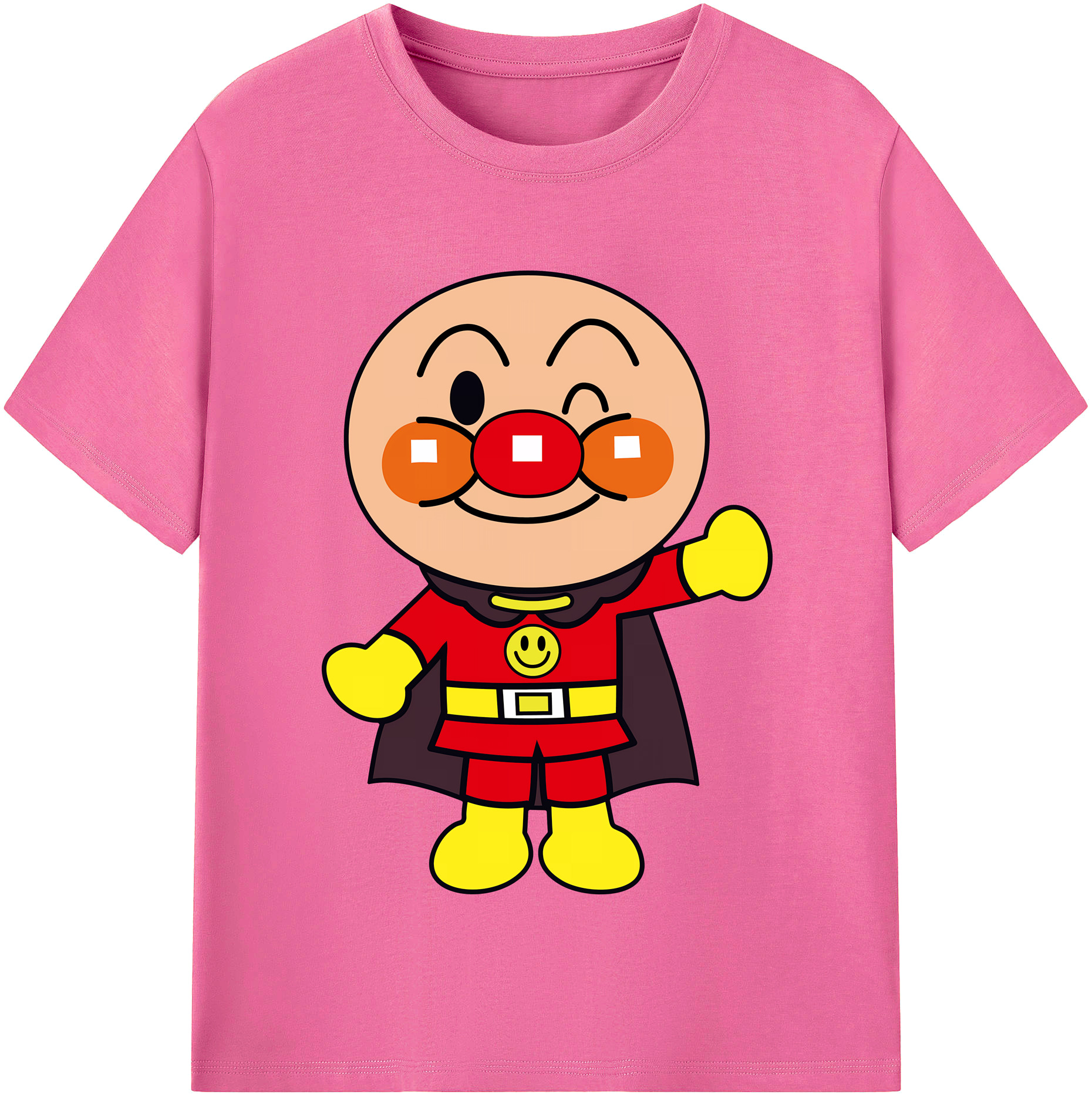 （画像用） アンパンマン Anpanman レディースカジュアルプリントTシャツ（綿100％）